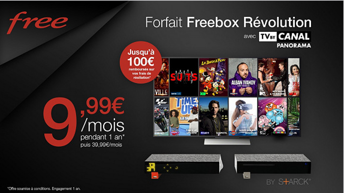 L’offre Freebox Révolution avec TV by Canal à 9,99€/mois ne sera pas prolongée : il ne reste plus que quelques heures pour en profiter
