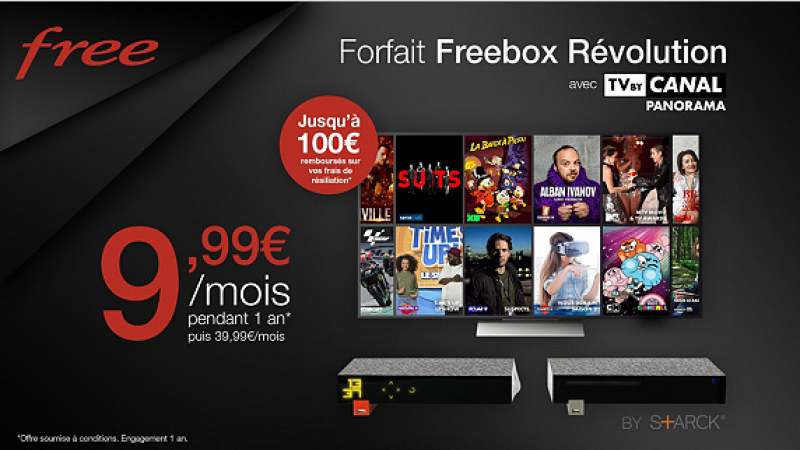 L’offre Freebox Révolution avec TV by Canal à 9,99€/mois ne sera pas prolongée : il ne reste plus que quelques heures pour en profiter