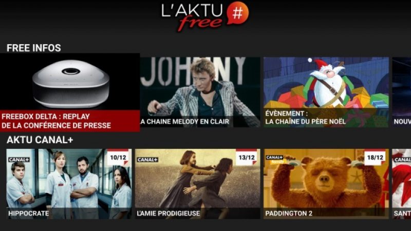 L’AKTU Free propose désormais la rediffusion de la présentation de la Freebox Delta sur ses Freebox