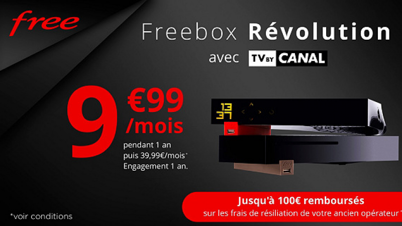 C’est parti pour la nouvelle Vente Privée de Free : la Freebox Révolution + TV by Canal à 9,99€/mois