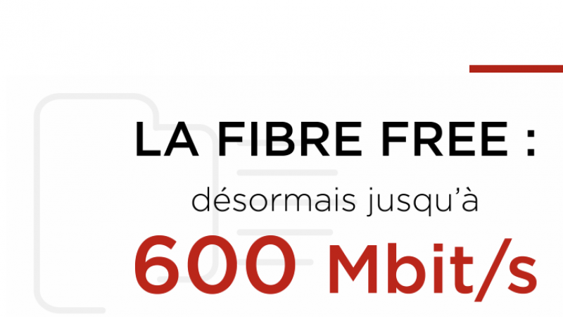 Free augmente le débit montant de tous ses abonnés Fibre jusqu’à 600 Mbit/s