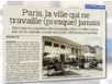 Zapping : Paris, la ville qui travaille le moins…