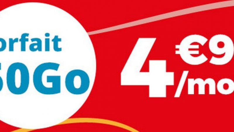 Auchan Télécom relance sa série limitée 50 Go à 4,99 euros par mois