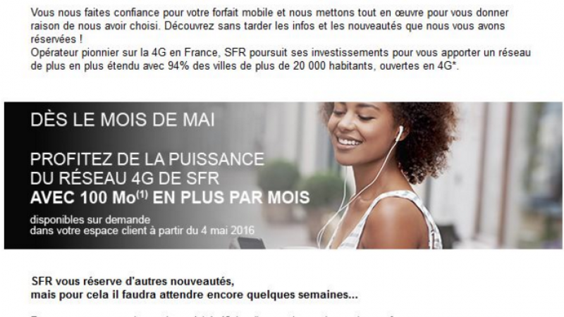 SFR utilise encore sa méthode habituelle en annonçant une bonne nouvelle puis une nouvelle hausse de tarif pour ses clients mobiles