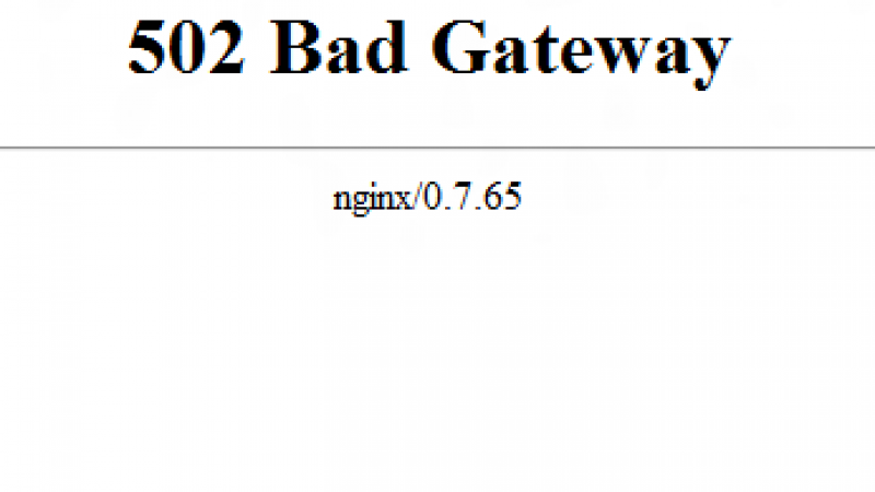 Zimbra : Erreur 502 Bad Gateway