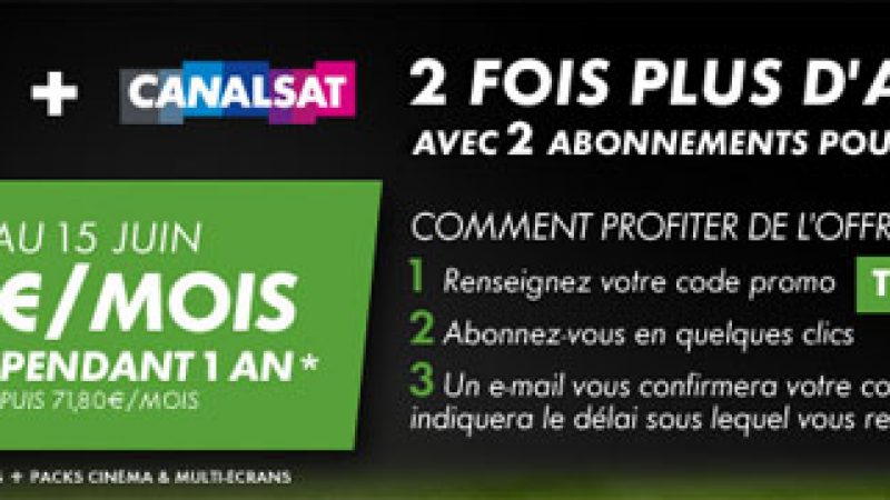 Freebox : Nouvelle offre “Canalsat et Canal+” à 25 euros/mois