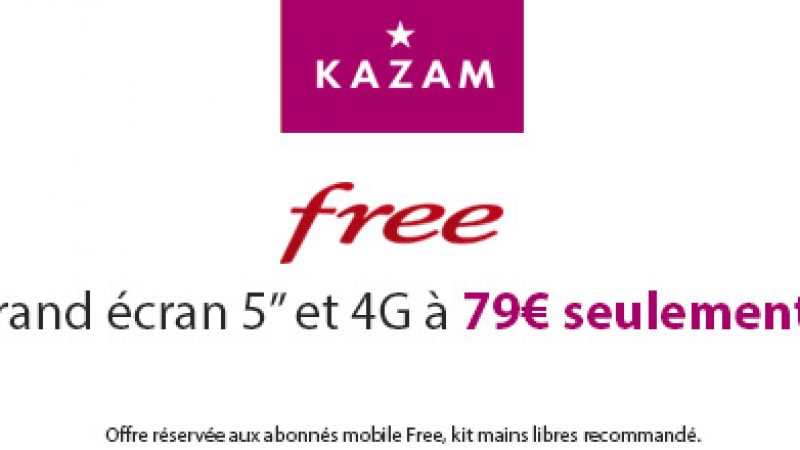 Kazam est de retour dans la boutique Free Mobile avec un nouveau smartphone
