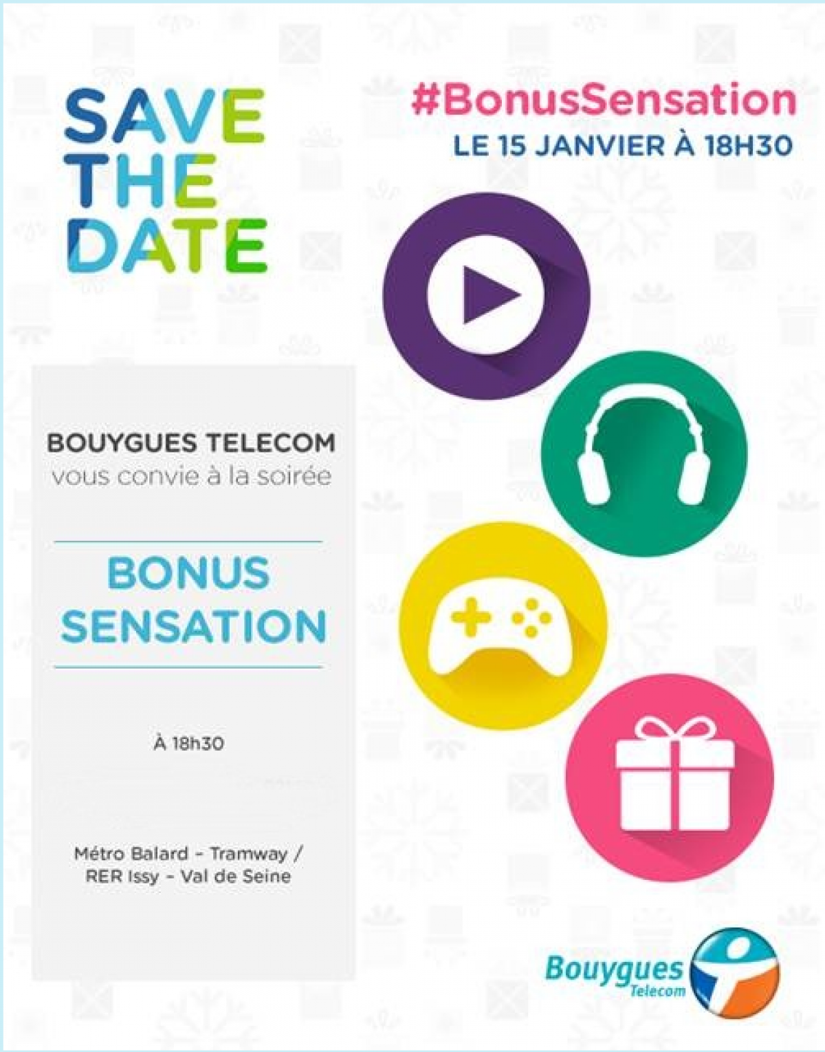 Bouyguyes Télécom dévoilera les #BonusSensation le 15 janvier prochain