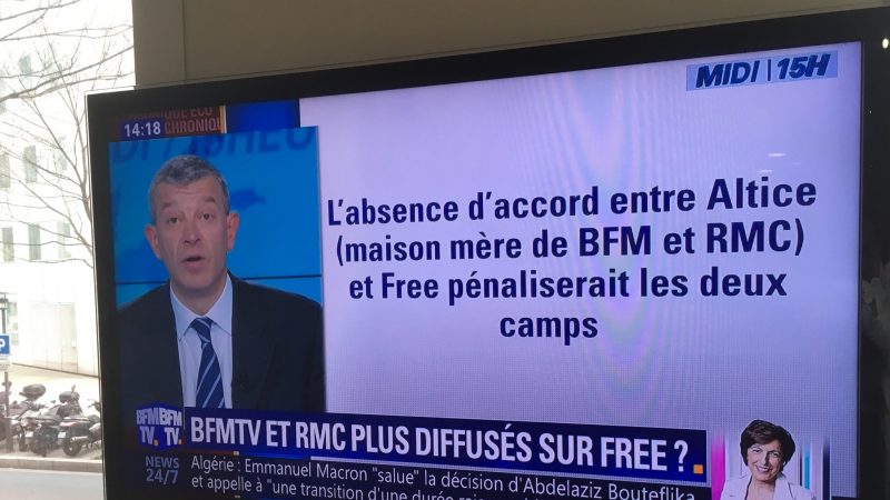 Selon les journalistes de BFM TV, l’arrêt de la chaîne chez Free pénaliserait les 2 camps