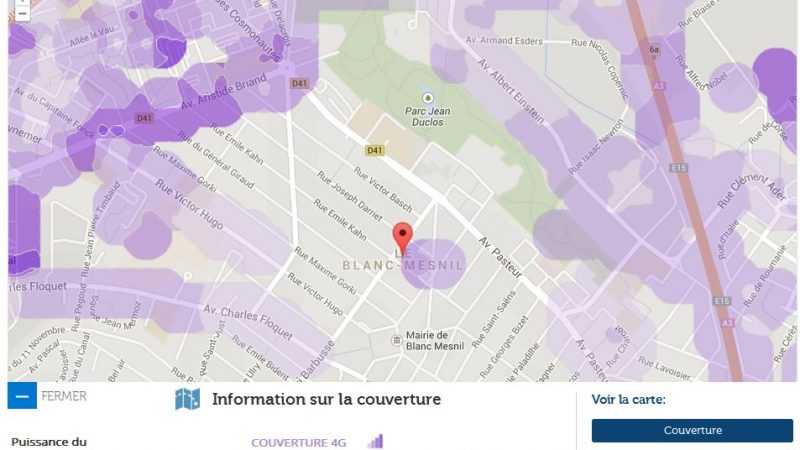 Couverture et débit 4G Free Mobile : Focus sur Le Blanc-Mesnil