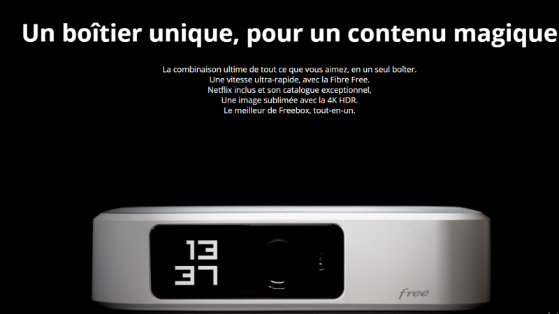 Free baisse les frais de  mise en service de la Freebox One