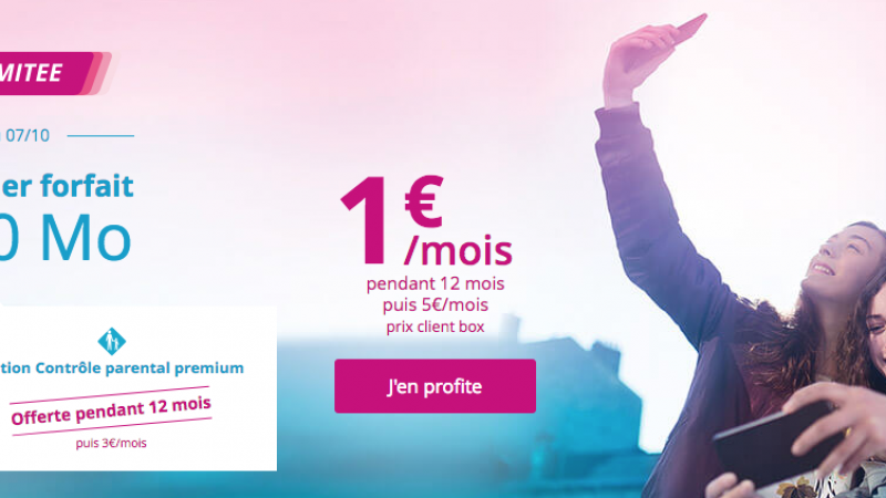 Bouygues Telecom : un forfait spécial “enfants” à 1€/mois pendant un an