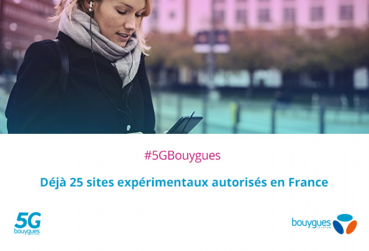 Bouygues Telecom annonce disposer du plus grand nombre de sites d’expérimentation de la 5G en France… devant Orange