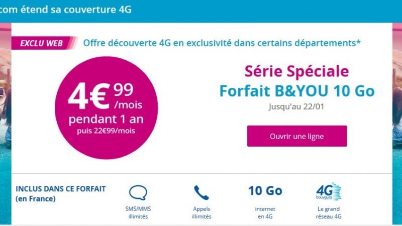 Bouygues Télécom tente une offre promotionnelle modulée en fonction de votre zone géographique