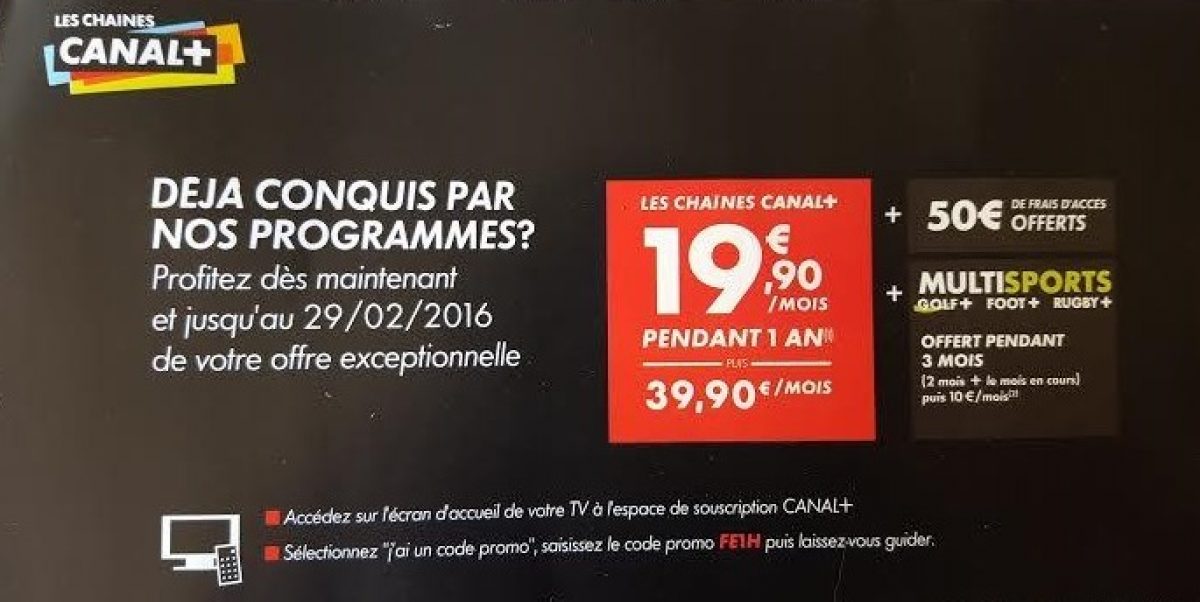 Pour commencer l’année, Canal+ propose une nouvelle offre promotionnelle aux freenautes