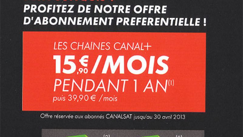 Canal+ gratuit chez Free jusqu’au 30 avril : uniquement pour les abonnés Canalsat