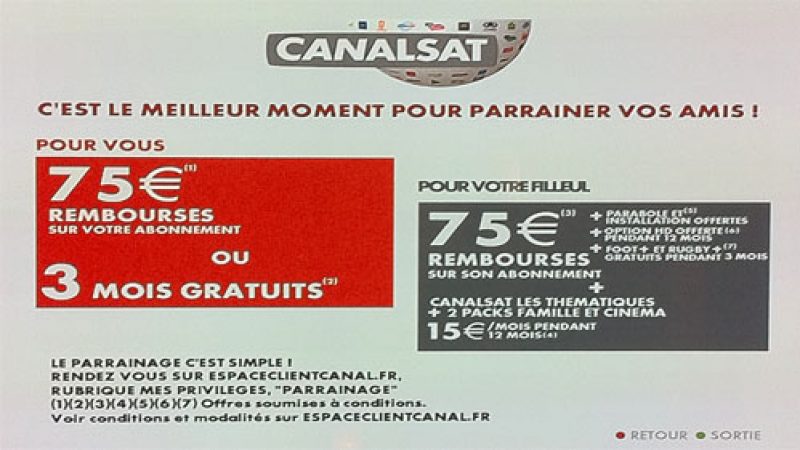 Nouvelles offres et nouvelle chaîne « parrainage » dans l’univers Canal+ et Canalsat