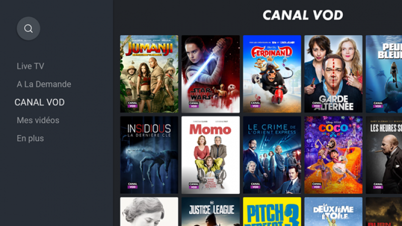 myCanal : Canal+ lance son service CANAL VOD sur Android et Android TV