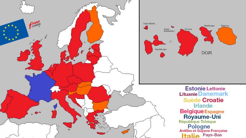 Pass Destination : Free Mobile s’approche doucement mais sûrement du 100% dans l’Union Européenne