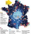 Fibre : La carte prévisionnelle de déploiement pour 2011 de Free, Orange et SFR