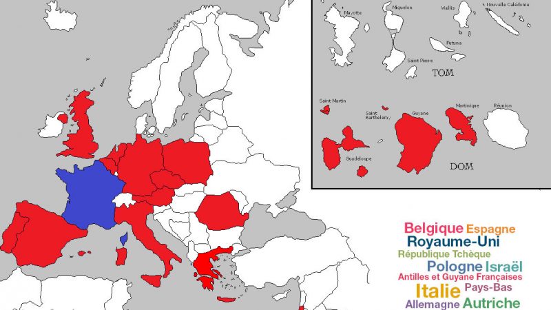 Découvrez la carte des pays inclus en roaming dans le forfait mobile Free