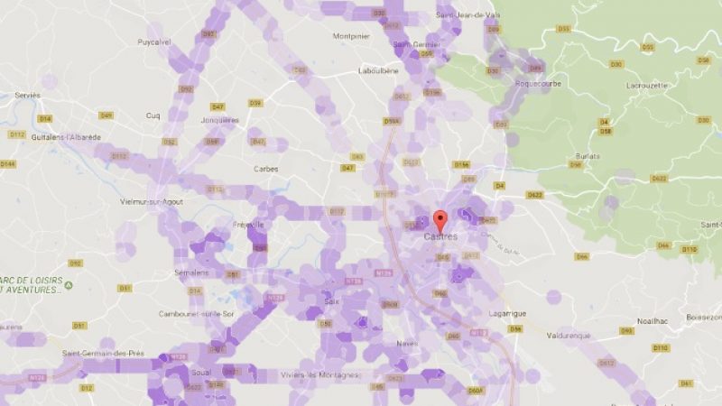 Couverture et débit 4G Free Mobile : Focus sur Castres