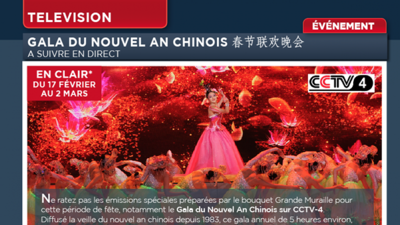 Freebox TV fête le nouvel an chinois avec CCTV 4 offert