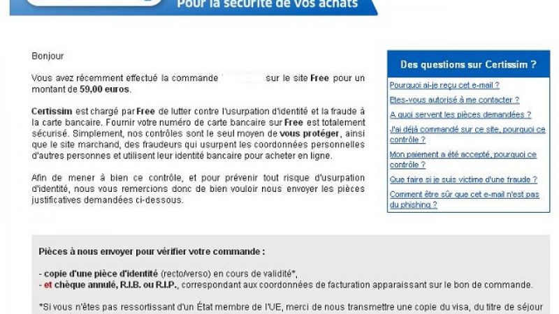 Achat et location Free Mobile : des contrôles aléatoires de sécurité pour éviter les fraudes