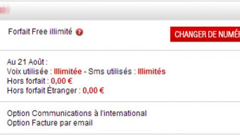 Nouveau : Free Mobile permet maintenant de changer son numéro de téléphone