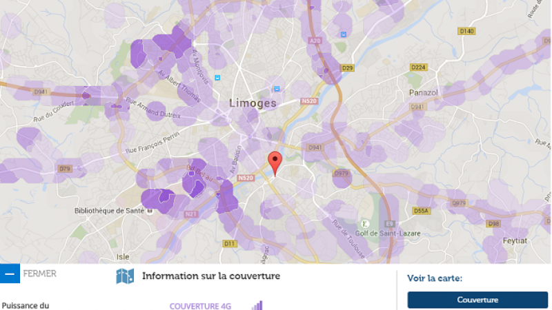 Couverture et débit 4G Free Mobile : Focus sur Limoges