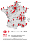 SFR ou le chassé-croisé des villes couvertes en 4G. Certaines apparaissent, d’autres disparaissent