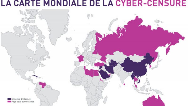 Liberté d’expression sur Internet : Reporter Sans Frontières place la France “sous surveillance”