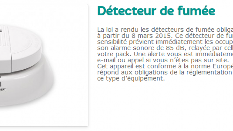 SFR ajoute un détecteur de fumée à son offre Home