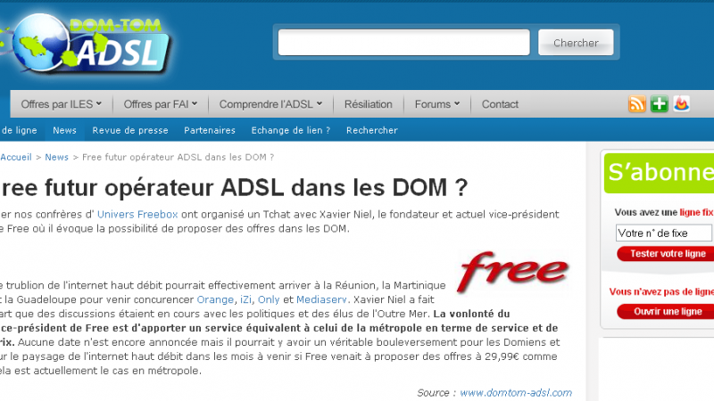 DOM-TOM adsl