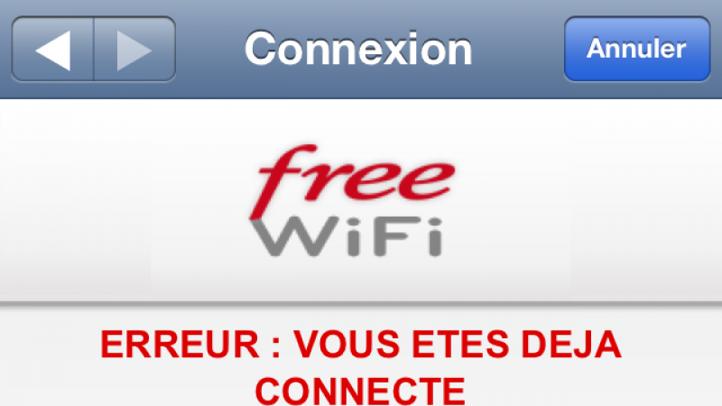 Free limite maintenant l’usage de Free Wifi à une seule connexion