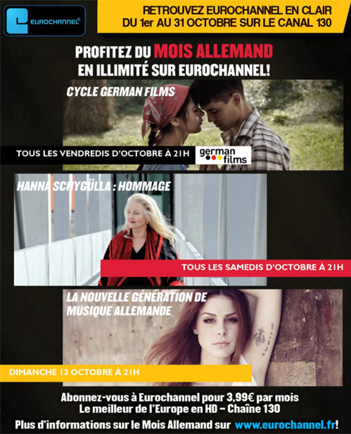 La chaîne cinéma Eurochannel offerte à tous les Freenautes en octobre