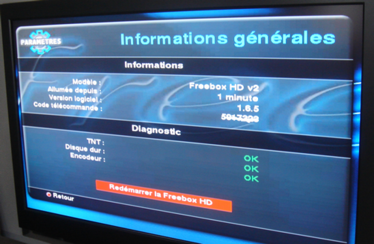 Nouveau Firmware pour la Freebox HD : 1.6.5
