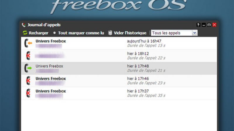 Freebox OS : journal d’appels, gérez vos contacts et affichez-les sur la Freebox