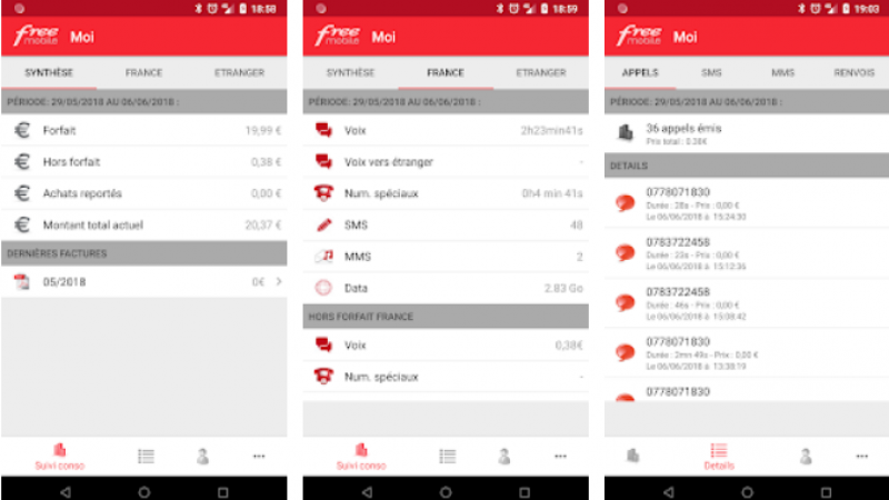 “Free Mobile – Mon Compte”, qui permet de gérer ses services mobiles Free, se met à jour sur Android