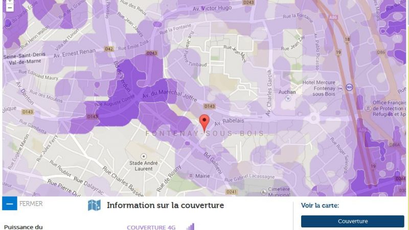 Couverture et débit 4G Free Mobile : Focus sur Fontenay-Sous-Bois