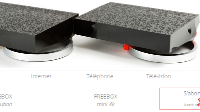 Free continue de proposer (discrètement) la Freebox Crystal à 1.99€ par mois ou la Freebox Révolution à 9.99€ par mois