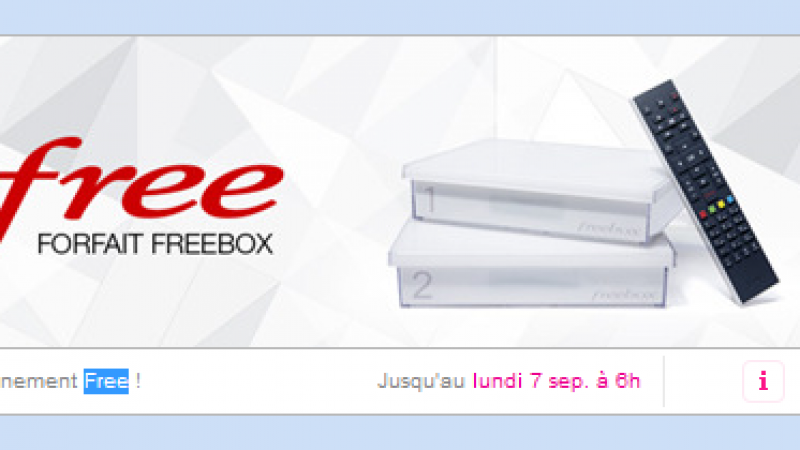 Et de trois ! L’offre Freebox Crystal à 1.99 euro par mois est prolongée.