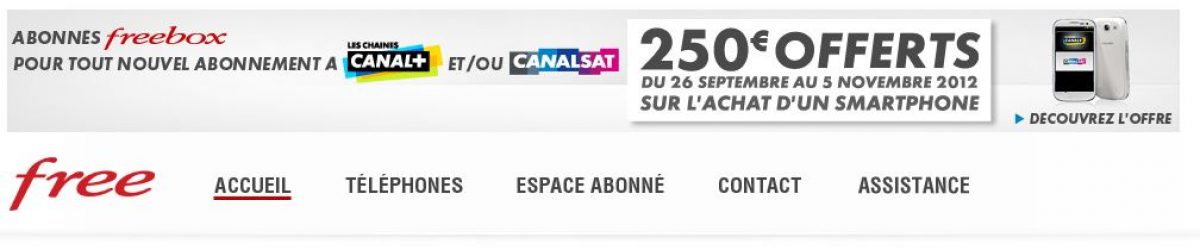 CanalSat rembourse 250 euros sur votre Smartphone pour toute nouvelle souscription