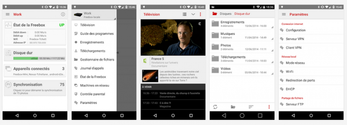 Plusieurs nouveautés avec Freebox Compagnon pour Android