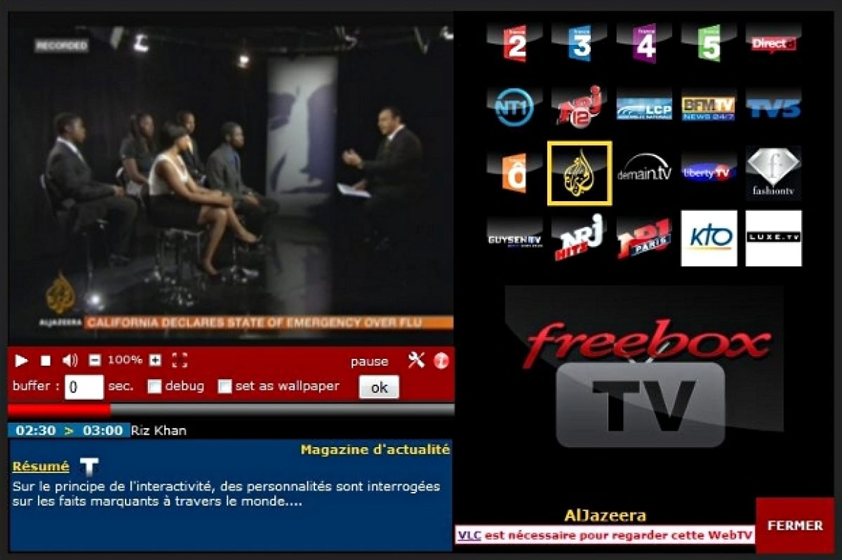 Free : Amélioration du service tv.freebox.fr (contrôle du direct…)