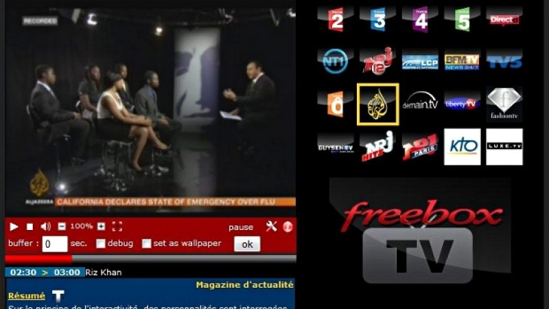 Free : Amélioration du service tv.freebox.fr (contrôle du direct…)