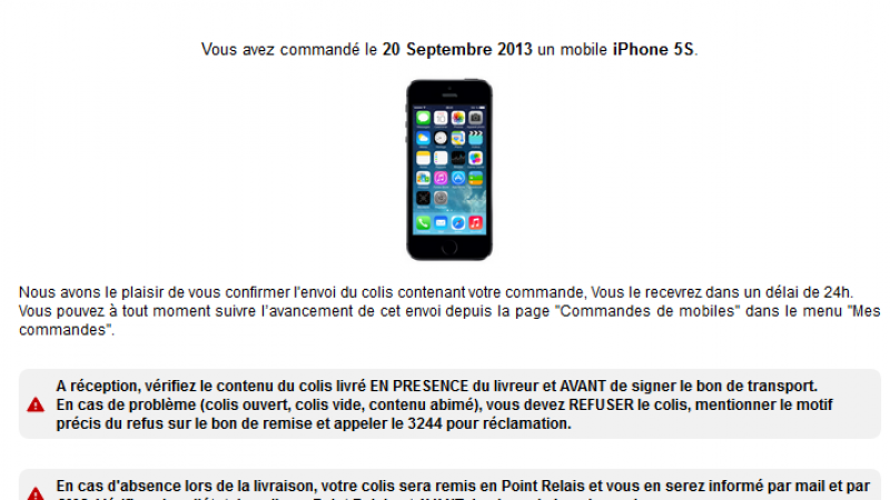 Free Mobile :”vérifiez votre colis en présence du livreur avant de signer le bon de livraison”