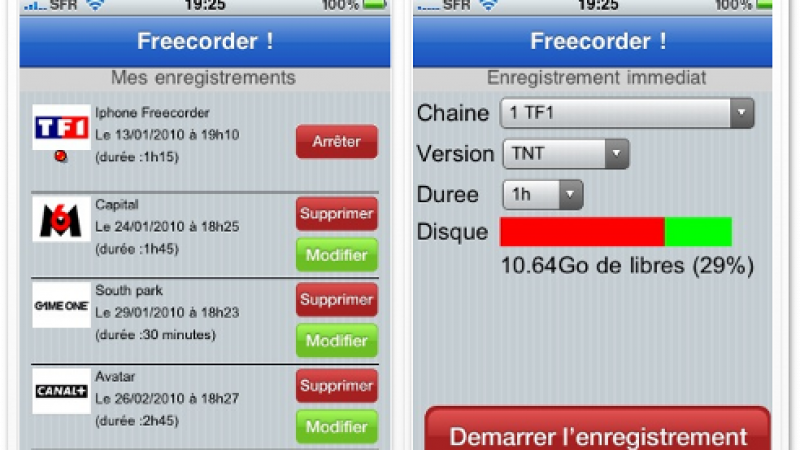 Freecorder : Enregistrez vos émissions depuis votre iPhone ou iPod Touch
