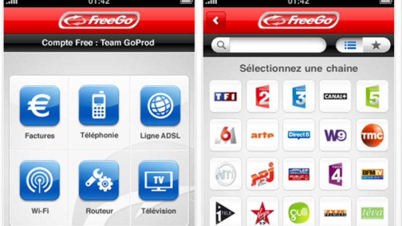 Mise à jour FreeGo (iPhone) pour les abonnés Free ayant migré vers la Freebox Révolution
