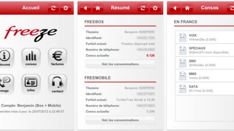 Freeze : toutes vos données Freebox et Free Mobile réunies en une seule application